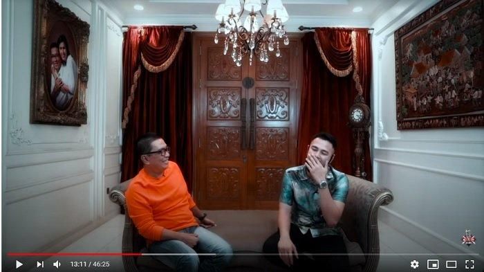 Raffi Ahmad saat menjadi bintang tamu di YouTube Helmy Yahya