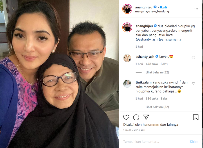 Unggahan Anang Hermansyah