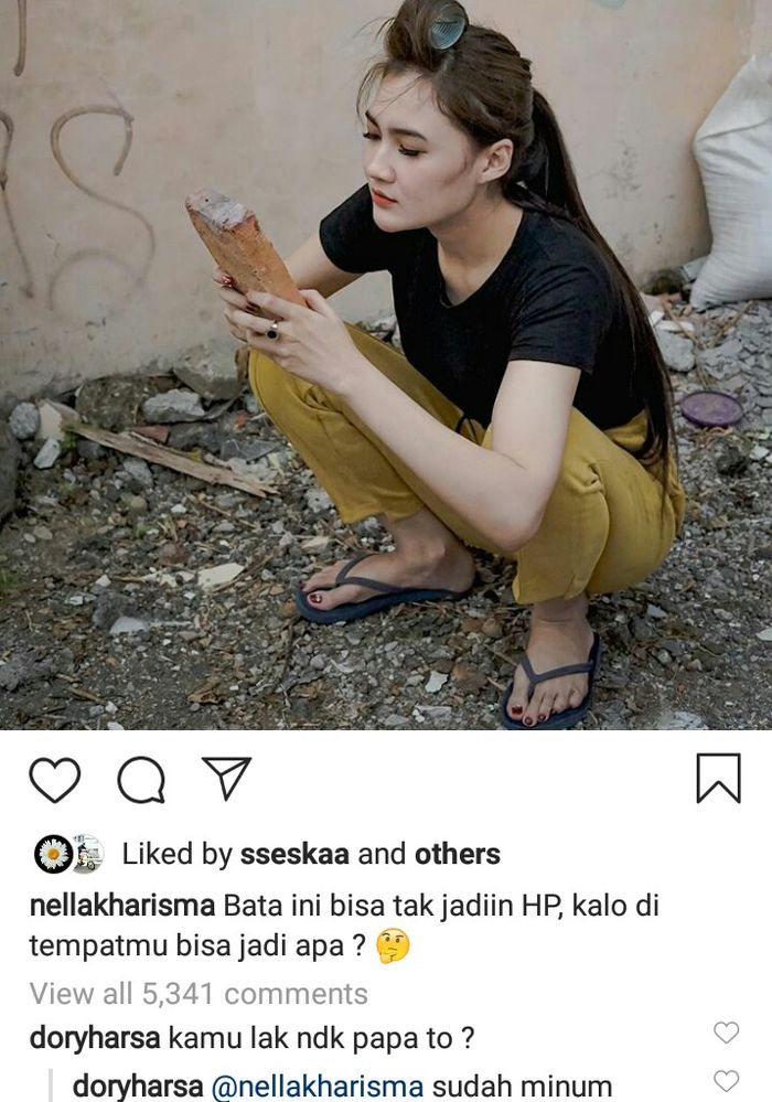 Unggahan jenaka Nella Kharisma