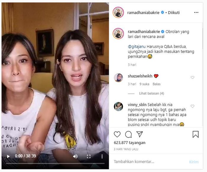 Nia Ramadhani dan Gita Janu bongkar tips langgeng rumah tangga