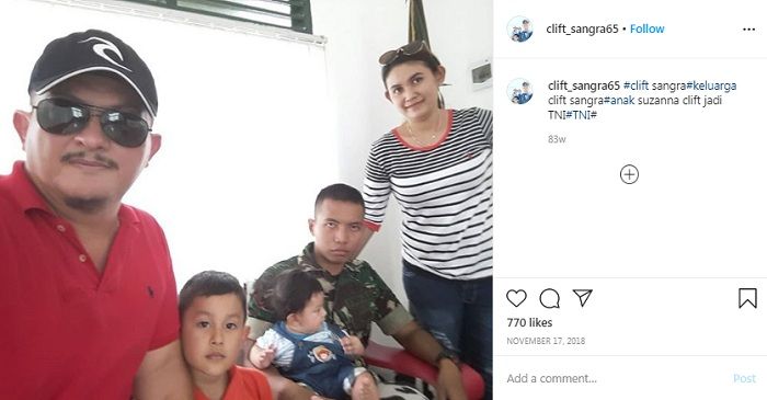 Potret anak angkat Suzzanna dan Clift Sangra yang kini jadi anggota TNI
