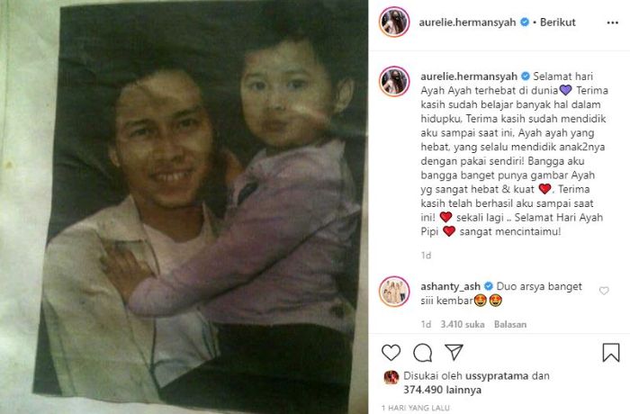 Potret Aurel Hermansyah kala masih anak-anak yang mencuri perhatian publik.