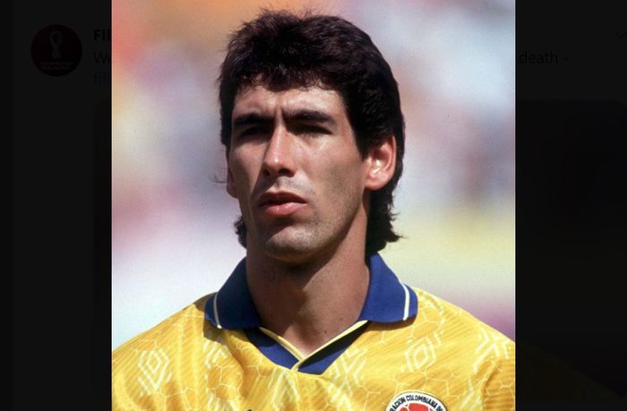 Mendiang Andres Escobar, bek Kolombia di Piala Dunia 1994.