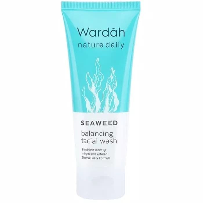 Wardah Nature Daily Seaweed Balancing Facial Wash.