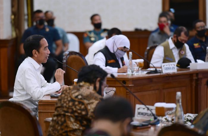 Kunjungan Presiden Jokowi Gedung Grahadi 