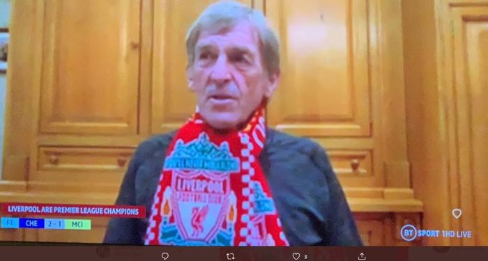 Sir Kenny Dalglish saat diwawancarai usai Liverpool resmi juara Liga Inggris 2019-2020.