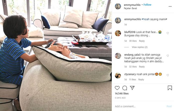 Potret Noah saat sedang pijiti Bunga Citra Lestari jadi sorotan netizen