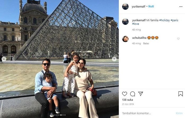 Mantan pacar Nabila Syakieb, Yuri Kemal dengan keluarga barunya