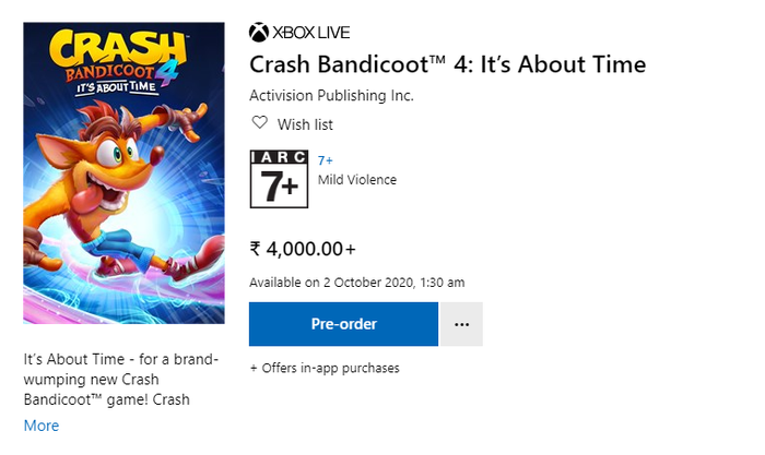 Crash Bandicoot 4: It's About Time