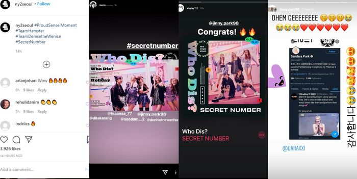 Secret Number mendapatkan dukungan dari produser hingga artis YG Entertainment.