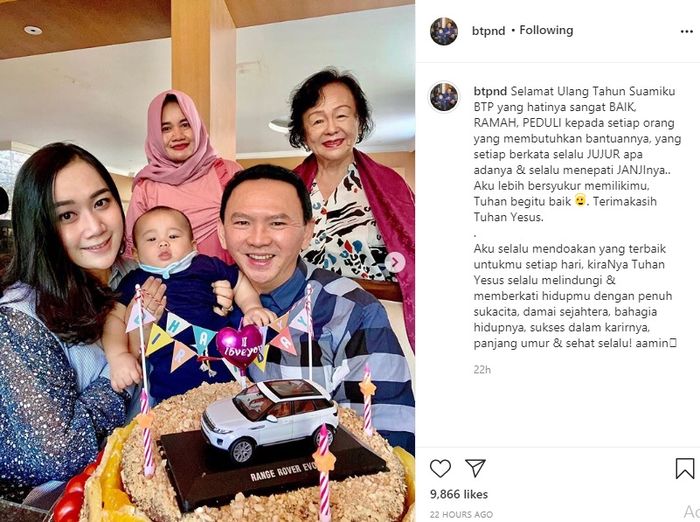 Ibunda Puput juga ikut rayakan ulang tahun Ahok