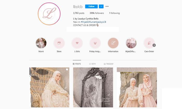 Bisnis fashion muslimah yang digeluti Laudya Cynnthia Bella