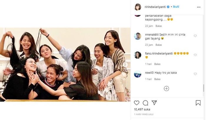 Unggahan Ririn Dwi Ariyanti singgung perihal perjuangan