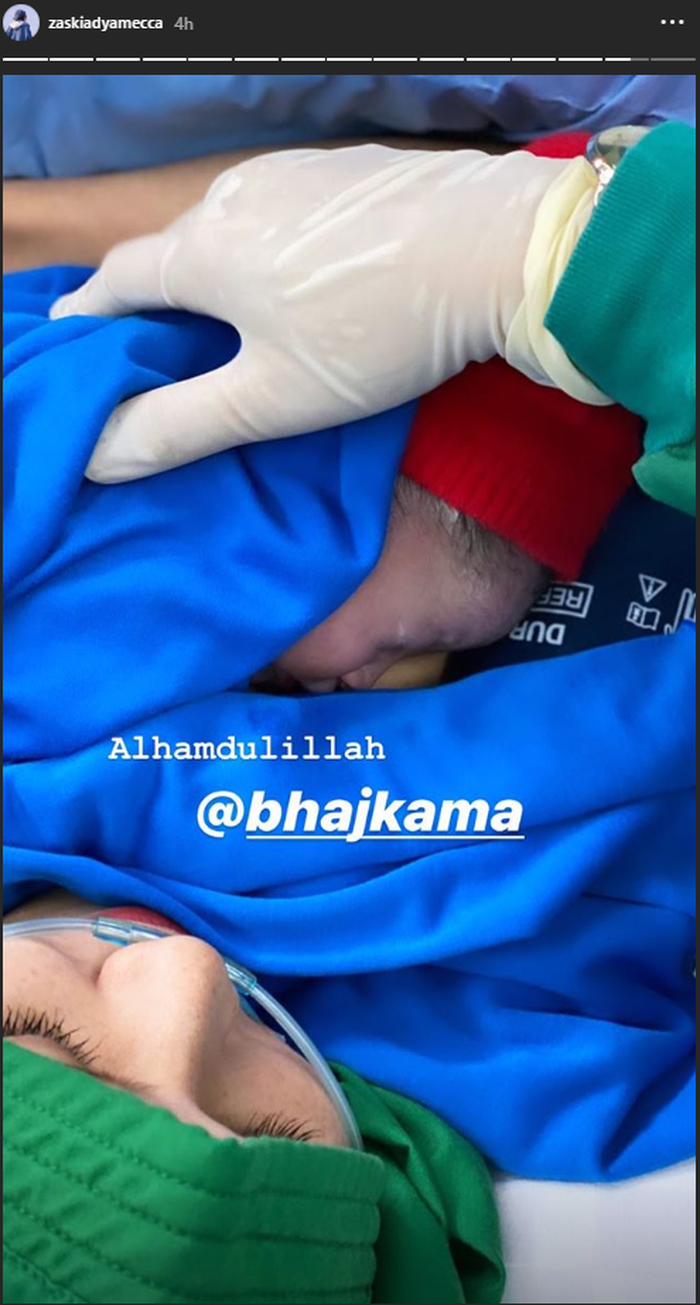 Zaskia Mecca melahirkan anak kelimanya