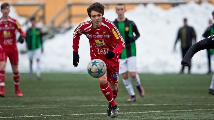 Paul Aro, pemain keturunan Indonesia yang sedang berkarier di Liga Swedia.