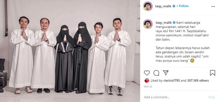 Unggahan <a href='https://kupang.tribunnews.com/tag/taqy-malik' title='Taqy Malik'>Taqy Malik</a>