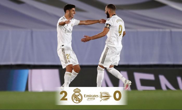 Real Madrid menang 2-0 atas Deportivo Alaves.