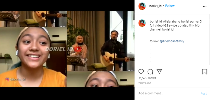 Alleia Anata Irham video call dengan temannya