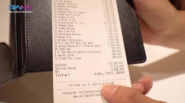 Tagihan makan karyawan Rans Entertainment