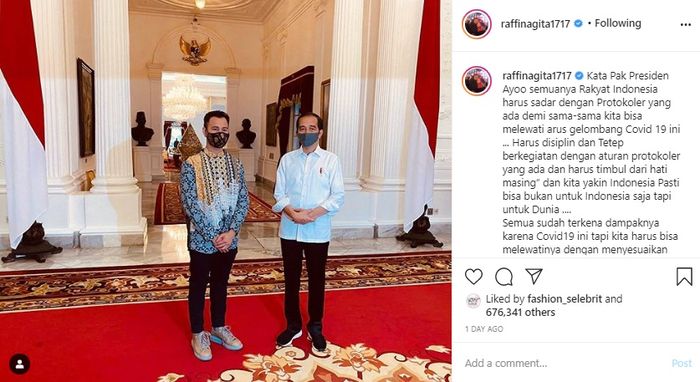 Raffi Ahmad dan Jokowi