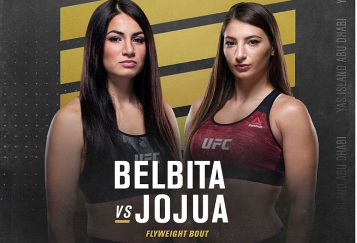 Poster Diana Belbita vs Liana Jojua di UFC on ESPN 13.