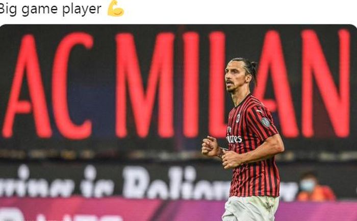 Striker AC Milan, Zlatan Ibrahimovic.