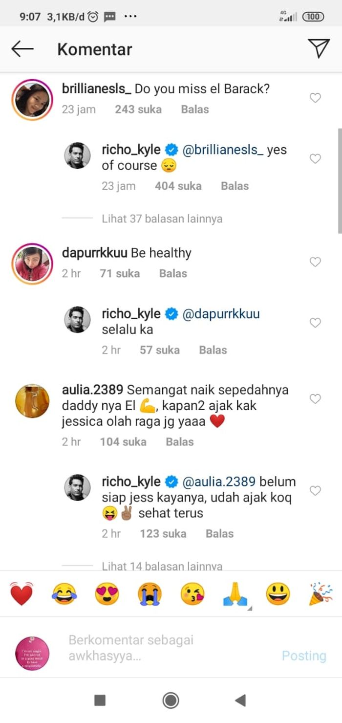 Richard Kyle akui rindu El Barack