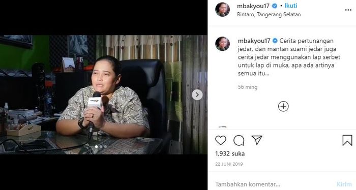 Mbak You menerawang soal hubungan Jessica Iskandar dengan Richard Kyle