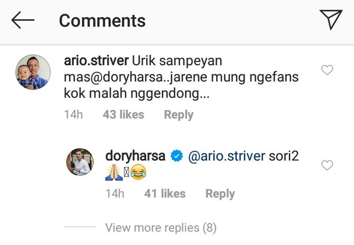 Komentar netizen yang cemburu pada kemesraan Dory Harsa dan Nella Kharisma