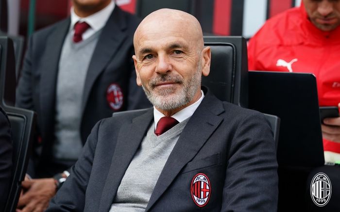 Pelatih AC Milan, Stefano Pioli.