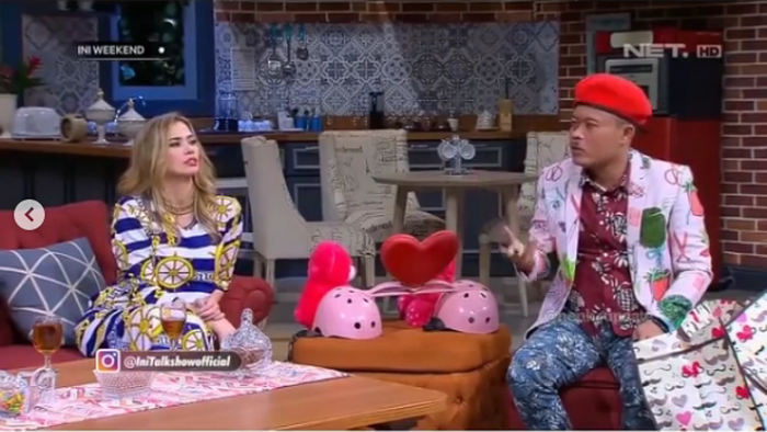 Catherine Wilson yang diduga nge-fly saat acara TV
