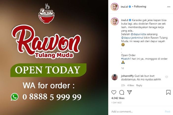 Potret poster rawon milik Inul Daratista