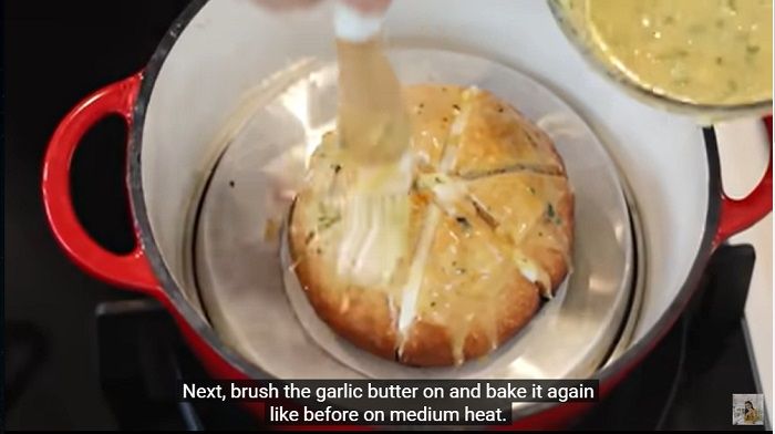 Cara membuat korean garlic bread tanpa oven