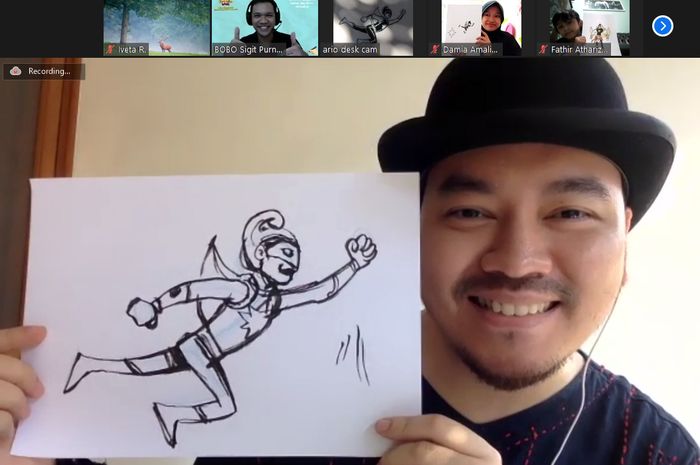 Serunya Belajar Langsung Bersama Kak Ario Anindito, Komikus Marvel, di
