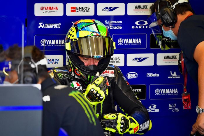 Valentino Rossi mengaku senang dengan hasil latihan bebas sirkuit MotoGP Andalusia 2020