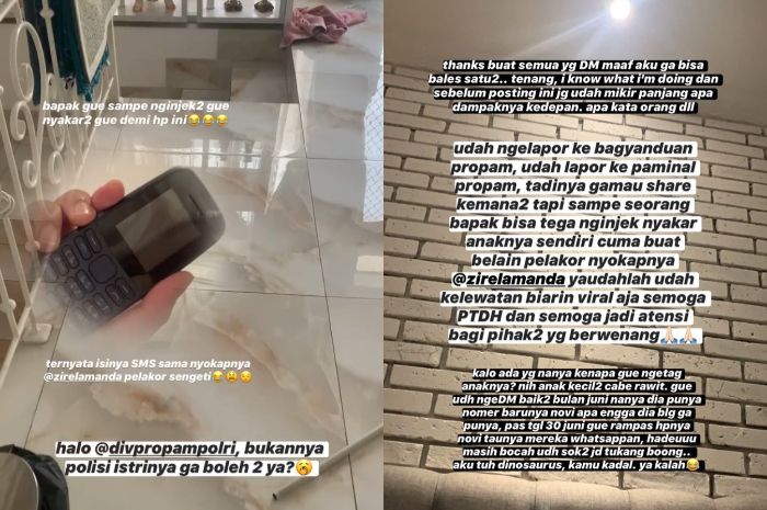 Aurellia Renatha mendapat tindak kekerasan dari ayahnya yang kepergok selingkuh