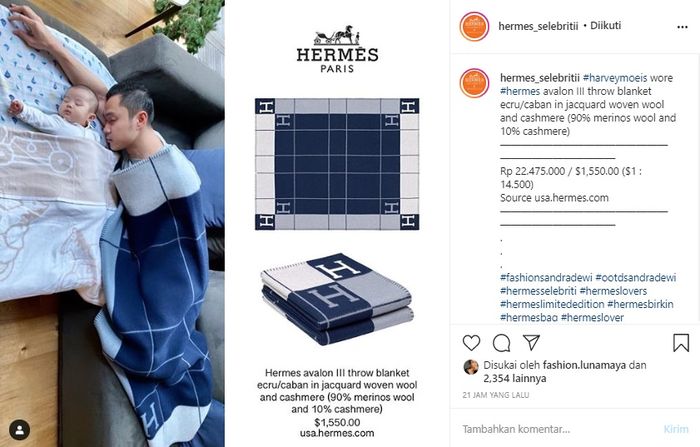 Suami <a href='https://style.tribunnews.com/tag/sandra-dewi' title='Sandra Dewi'>Sandra Dewi</a> kepergok tidur pakai selimut super mahal hingga bikin netizen heboh.