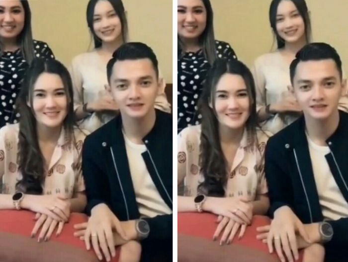 Cincin yang melingkar di jari Dory Harsa dan Nella Kharisma