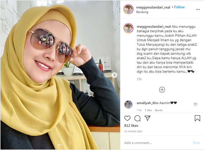 Meggy sesumbar mengharapkan jodoh walau belum bercerai dengan Kiwil secara negara