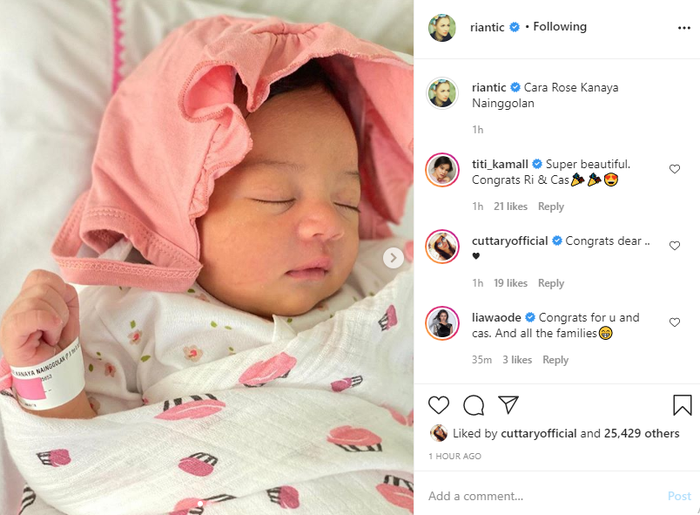 Potret cantik putri Rianti Cartwright