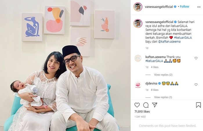 Ekspresi putra Vanessa Angel saat ikut rayakan momen Idul Adha baru-baru ini bikin netizen salfok.