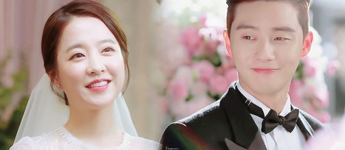 Foto buatan penggemar Park Seo Joon dan Park Bo Young yang menjadi pasangan suami-istri