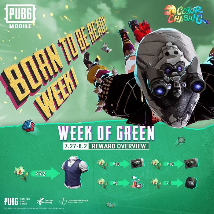 Week 1 PUBG Mobile Color Chasing