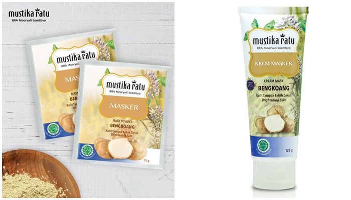 Mustika Ratu Masker Bengkoang. 