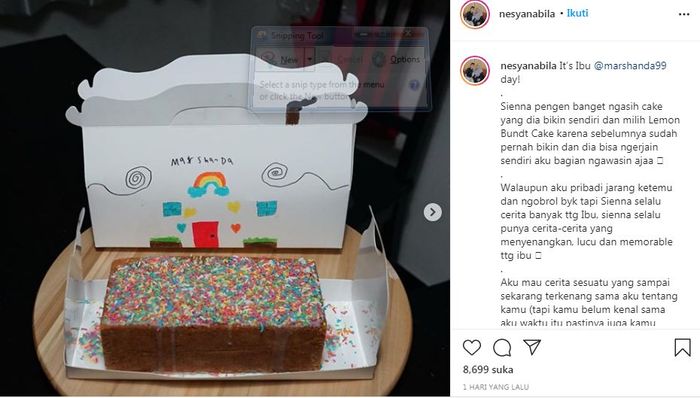 postingan Ines istri Ben Kasyafani di akun Instagramnya.