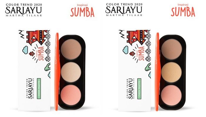 Sariayu Color Trend 2020 Cheek Palette. 