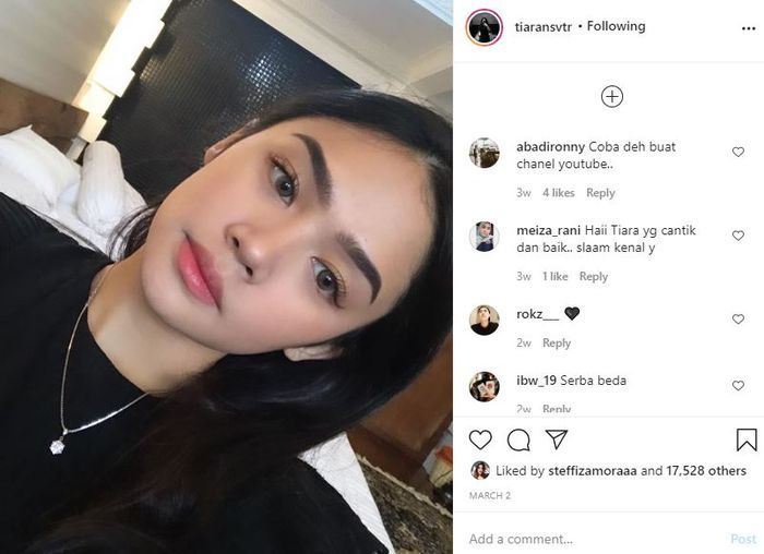 Unggahan Tiara Savitri