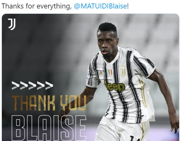 Juventus berpisah dengan Blaise Matuidi berdasarkan persetujuan bersama.