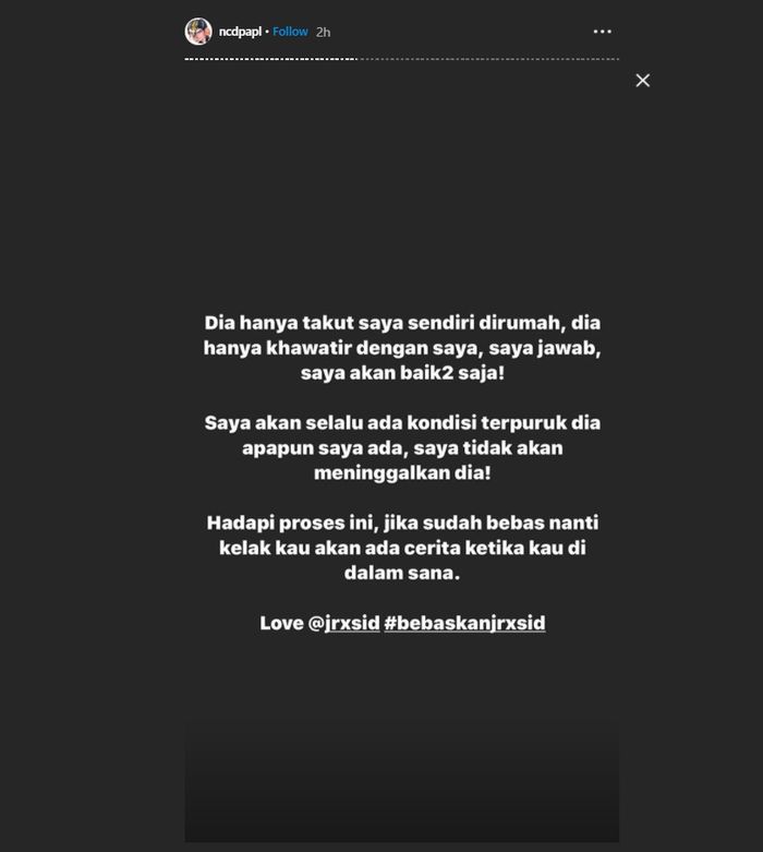 Nora Alexandra beri pesan menyayat hati usai suaminya, Jerinx dijebloskan ke dalam penjara