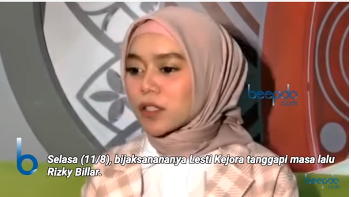 Lesty Kejora beri respon saat ditanya tentang video lama Rizky Billar dan sang mantan.